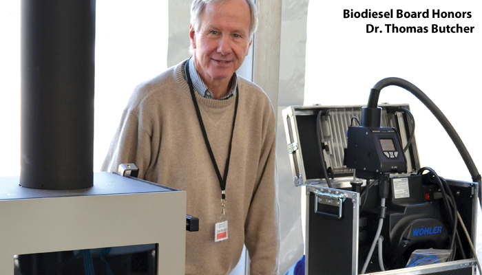 Biodiesel Board Honors Dr. Thomas Butcher